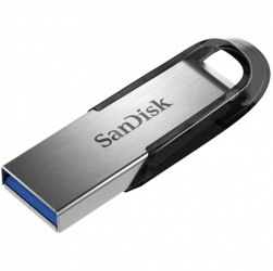 Memoria USB SanDisk Ultra Flair, 32GB, USB 3.0, Lectura 150MB/s, Negro/Plata 