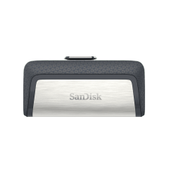 Memoria USB SanDisk Ultra Dual Drive, 256GB, USB-C/USB-A 3.0, Lectura 150MB/s, Negro 