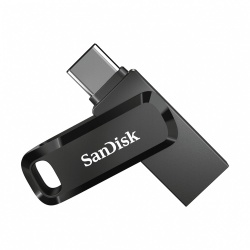 Memoria USB SanDisk Ultra Dual Drive Go, 256GB, USB C, Lectura 150MB/s, Negro/Plata 