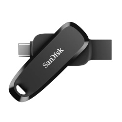 Memoria USB SanDisk SDDDC6-064G-G46, 64GB, USB-C 3.0, Lectura 100MB/s, Negro 