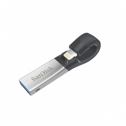 Memoria USB SanDisk iXpand, 32GB, USB 3.0, Negro/Plata 