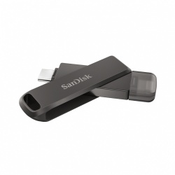 Memoria USB SanDisk iXpand Drive Luxe, 128GB, USB-C/Lightning 3.0, Negro  