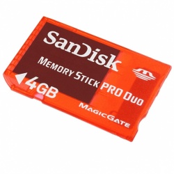 MEMORY STICK PRO DUO 4GB 4 GB SANDISK MEMORIA PER PSP