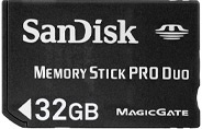 Memoria Flash SanDisk Memory Stick PRO DUO, 32GB (SDMSPD-032G-B35) 