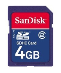 Memoria Flash SanDisk, 4GB SDHC Clase 2 