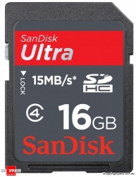 Memoria Flash SanDisk Ultra, 16GB SDHC 