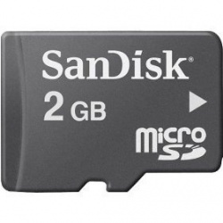 Memoria Flash SanDisk, 2GB microSD 