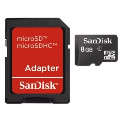 Memoria Flash SanDisk, 8GB microSD Clase 4 