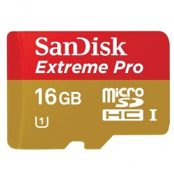 Memoria Flash SanDisk Extreme Pro, 16GB MicroSDHC UHS Clase 10 