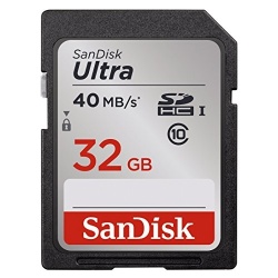 Memoria Flash SanDisk Ultra, 32GB SDHC UHS-I Clase 10, Lectura 30 MB/s 