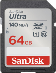Memoria Flash Sandisk Ultra, 64GB SDXC UHS-I Clase 10 