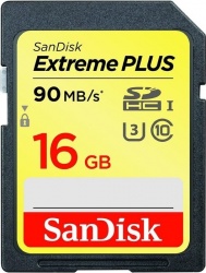 Memoria Flash SanDisk Extreme Plus, 16GB SDHC UHS-I Clase 10 