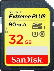 Memoria Flash SanDisk Extreme Plus, 32GB SDHC UHS-I Clase 10 