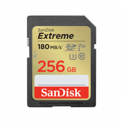 Memoria Flash Sandisk Extreme, 256GB SDXC UHS-l Clase 10 