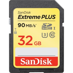 Memoria Flash SanDisk Extreme PLUS, 32GB SDHC UHS-I Clase 10 