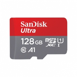 Memoria Flash SanDisk Ultra A1, 128GB MicroSDXC Clase 10 