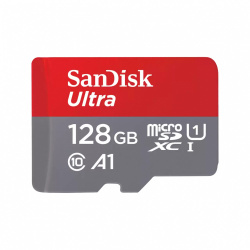 Memoria Flash Sandisk Ultra, 128GB MicroSDXC UHS-I Clase 10, con Adaptador 