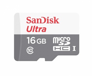 Memoria Flash SanDisk Ultra, 16GB microSDXC UHS-I Clase 10, con Adaptador 