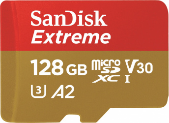 Memoria Flash Sandisk Extreme, 128GB MicroSDXC UHS-l Clase 10 