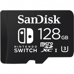 Memoria Flash SanDisk, 128GB MicroSDXC UHS-I Clase 3, para Nintendo Switch 