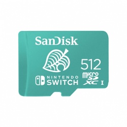 Memoria Flash SanDisk SDSQXAO-512G-GNCZN, 512GB MicroSDXC Class 3 (U3), para Nintendo Switch 