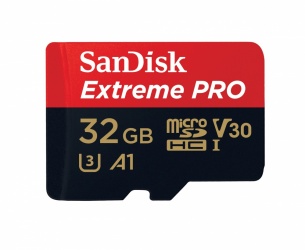 Memoria Flash SanDisk Extreme Pro, 32GB MiniSDHC UHS-I Clase 10, con Adaptador 