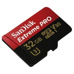 Memoria Flash SanDisk Extreme PRO, 32GB MicroSDHC UHS-I Clase 10, con Adaptador 