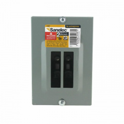 Santul Centro de Carga SAN1487, 2 Polos, 50A, Sobreponer, Gris 