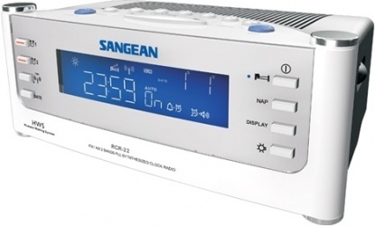 Sangean Radio Reloj RCR-22, AM/FM, Plata 
