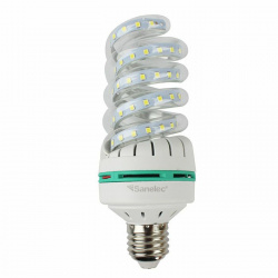 Santul Foco LED Espiral 1632, Luz Blanco Frío, Base E27, 15W, 1050 Lúmenes, Transparente, Ahorro de 78% vs Foco Tradicional 67W 