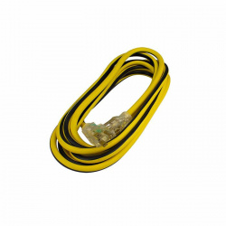 Santul Extensión de Uso Rudo 2293, 1 Contacto, 15A, 4.6 Metros, Amarillo/Negro 