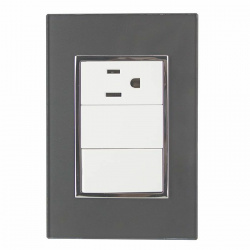 Santul Tomacorriente 4538, 1 Enchufes, 127V, 10A, Gris 