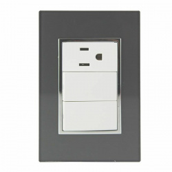 Santul Tomacorriente 4541, 1 Enchufes, 127V, 10A, Gris 