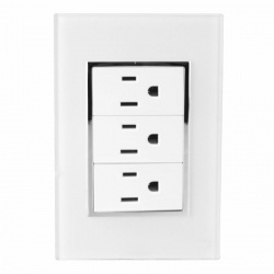 Santul Tomacorriente 4576, 3 Enchufes, 127V, 10A, Blanco 