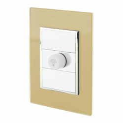 Santul Atenuador de Luz Giratorio Venecia, 1 Módulo, Champán 