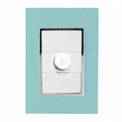 Santul Atenuador de Luz Giratorio Venecia, 1 Módulo, Aguamarina 