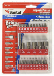 Santul Juego Puntas Combinadas para Desarmador, 26 Piezas 