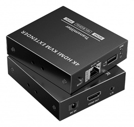 Saxxon Kit Extensor de Video HDMI Alámbrico por Cat6/6a/7, 2x HDMI, 1x RJ-45, 70 Metros 