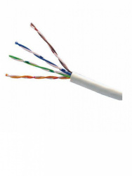 Saxxon Bobina de Cable Cat5e UTP para Cámaras CCTV, 305 Metros, Blanco 