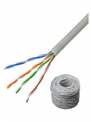 Saxxon Bobina de Cable Cat5e UTP, 100 Metros, Blanco 