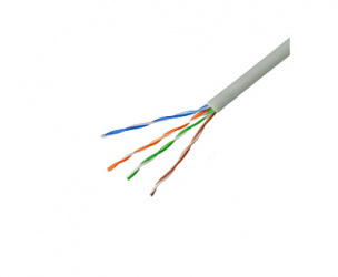 Saxxon Bobina de Cable Cat5e UTP, 100 Metros, Gris 