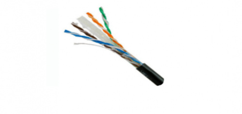 Saxxon Bobina de Cable para CCTV Cat6 UTP, 305 Metros, Negro 