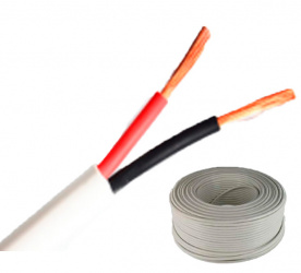 Saxxon Bobina de Cable de Alarma, 100 Metros, Blanco 