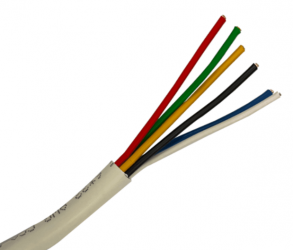 Saxxon Bobina de Cable para Alarma OWAC6305JF, 6 Conductores, 22 AWG, 305 Metros, 1 Pieza 