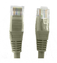 Saxxon Cable Patch Cat6 UTP RJ-45 Macho - RJ-45 Macho, 1 Metro, Gris 