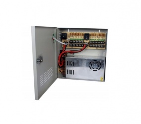 Saxxon Fuente de Poder PSU1230D18, 12V, 30A, para 18 Cámaras 