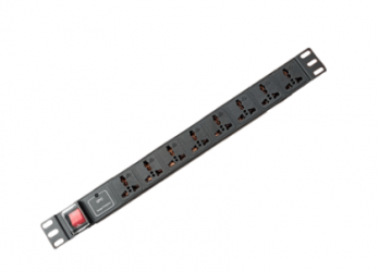 Saxxon PDU para Rack 1U SXPDU-8P16A, 16A, 120V, 8 Salidas 