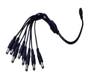 Saxxon Conector Tipo Pulpo de 8 Canales, Negro 
