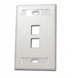 SBE Tech Caja para Pared, 2 Puertos, Blanco 