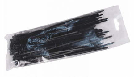 SBE Tech Cincho de Contacto, 10 x 0.25cm, Negro, 100 Piezas 